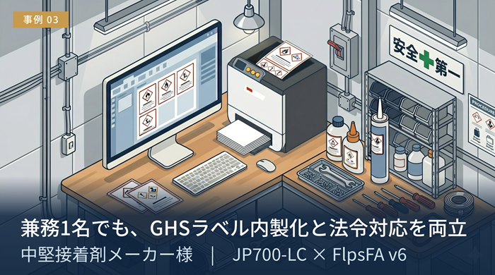 中堅接着剤メーカー様の導入事例