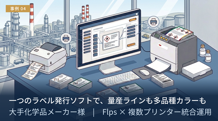 大手化学品メーカー様(熱転写併用)の導入事例
